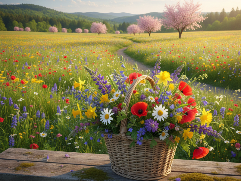 Spring field bouquet